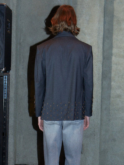 【PRE ORDER 2BUY 10%OFF】BEADED TAILORED JACKET