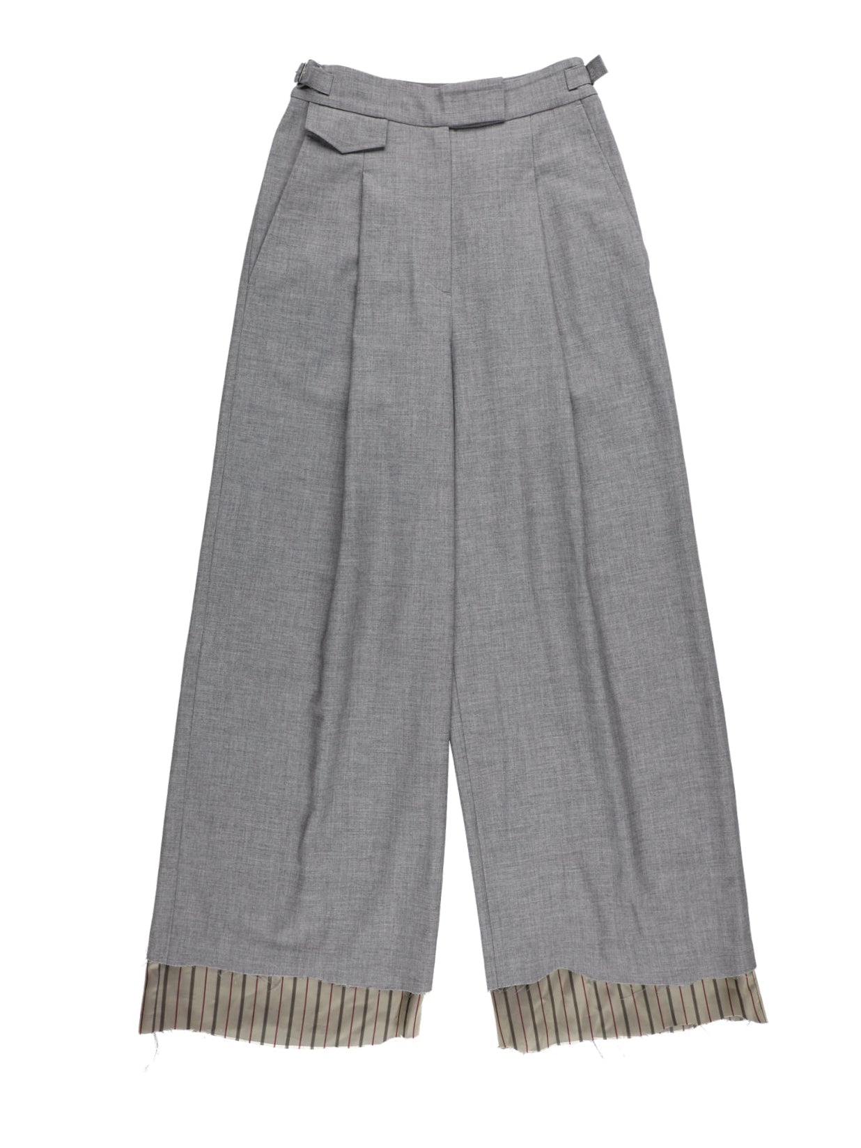 RAW CUT WIDE PANTS 【CHARCOAL】