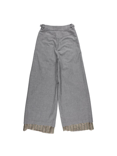 【PRE ORDER 2BUY 10%OFF】RAW CUT WIDE PANTS 【GRAY】