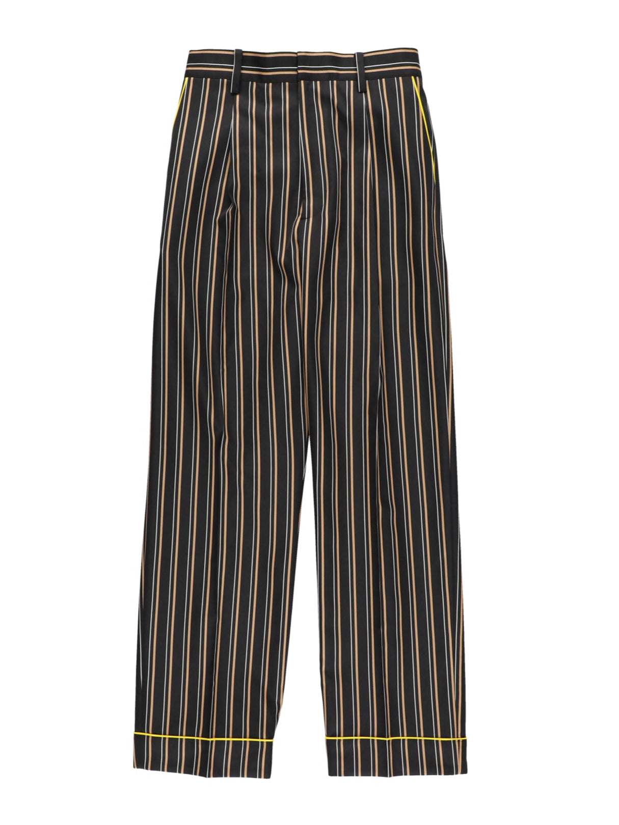 【PRE ORDER 2BUY 10%OFF】PINSTRIPE PAJAMA PANTS【BLACK×YELLOW】