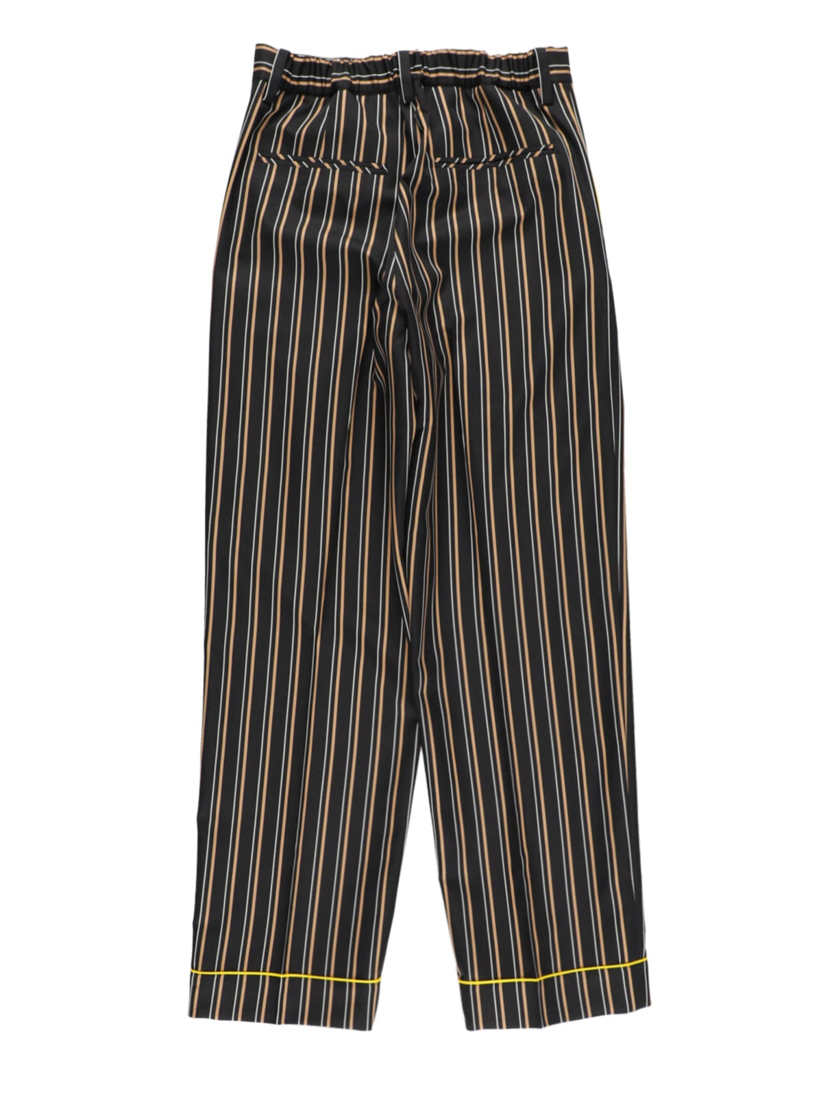 【PRE ORDER 2BUY 10%OFF】PINSTRIPE PAJAMA PANTS【BLACK×YELLOW】