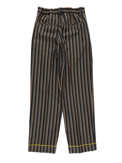 PINSTRIPE PAJAMA PANTS【BLACK×YELLOW】