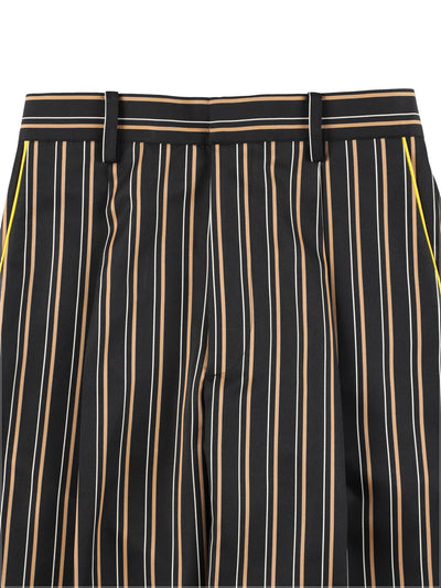 PINSTRIPE PAJAMA PANTS【BLACK×YELLOW】