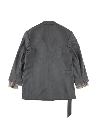 RAW CUT CHOKER JACKET 【CHARCOAL】